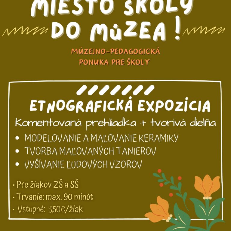 Miesto školy do múzea – ETNO