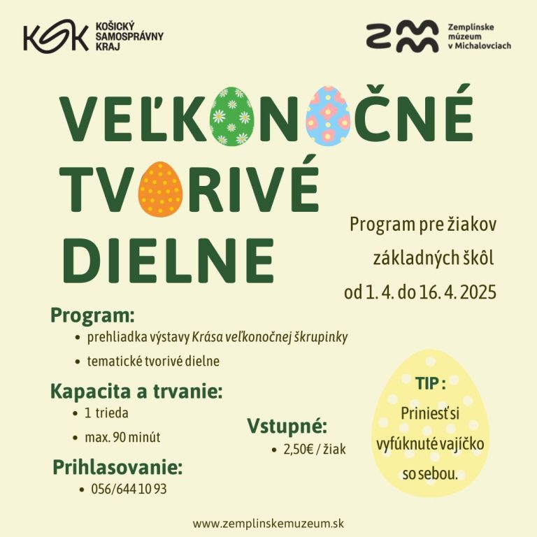 Veľkonočné tvorivé dielne pre žiakov ZŠ