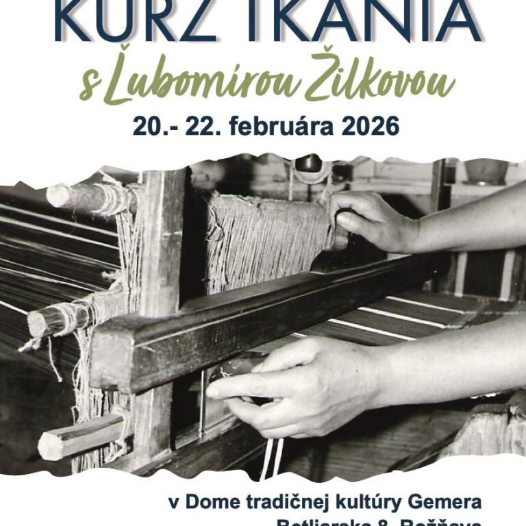 Kurz tkania s Ľubomírou Žilkovou