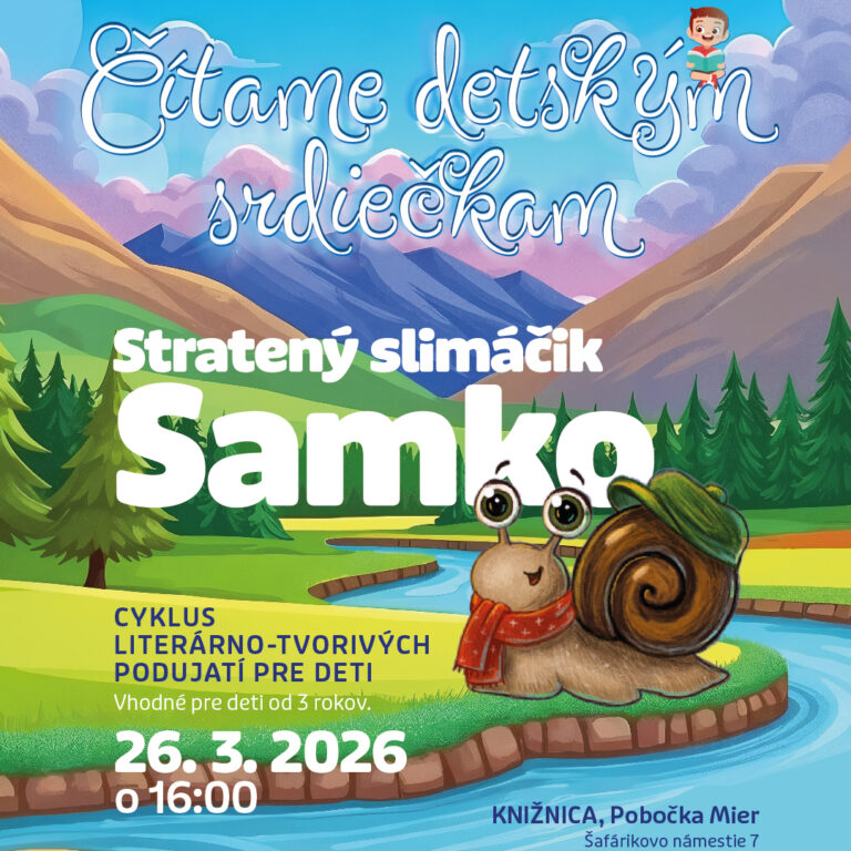 Čítame detským srdiečkam: Stratený slimáčik Samko