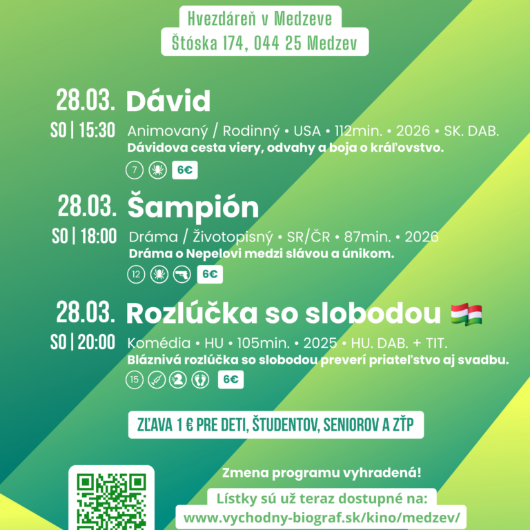 Putovné kino vo Hvezdárni v Medzeve