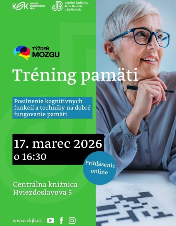 Tréning pamäti – Týždeň mozgu 2026