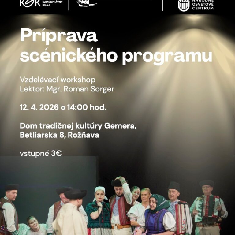 Príprava scénického programu
