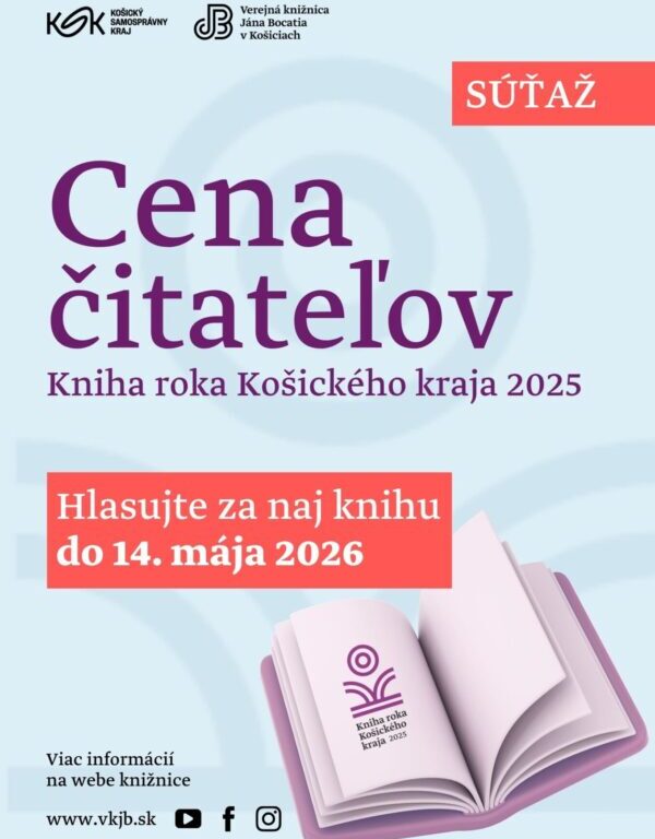 Cena čitateľov Knihy roka Košického kraja 2025