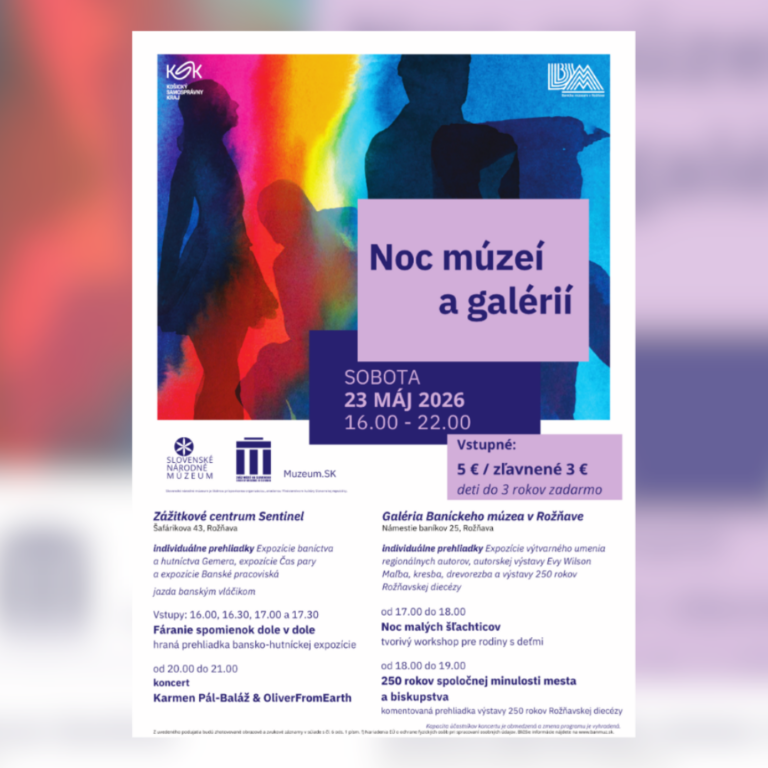 Noc múzeí a galérií opäť aj v Baníckom múzeu v Rožňave