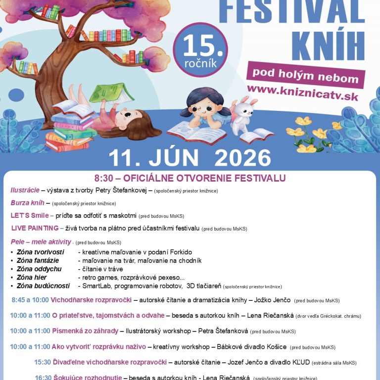 FESTIVAL KNÍH POD HOLÝM NEBOM 