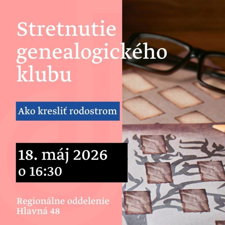Genealogický klub – stretnutie