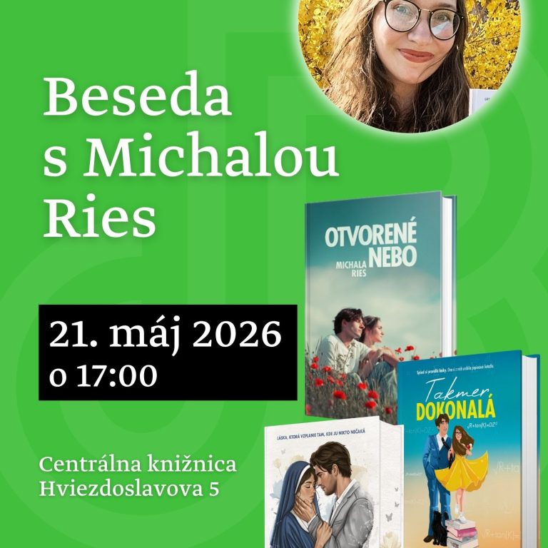 Beseda so spisovateľkou Michalou Ries