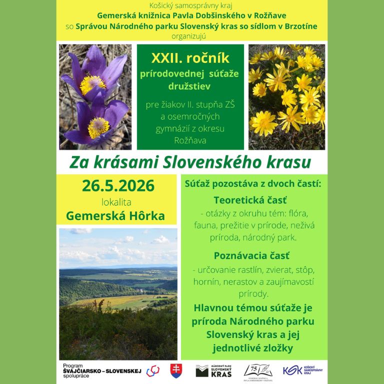 Za krásami Slovenského krasu 2026