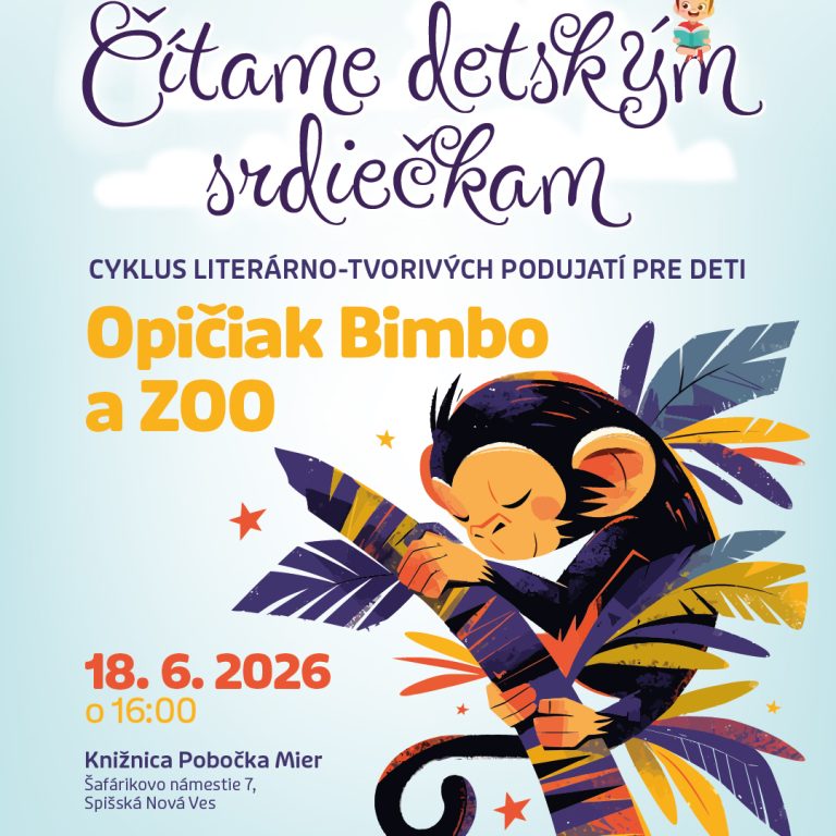 Čítame detským srdiečkam: Opičiak Bimbo a ZOO