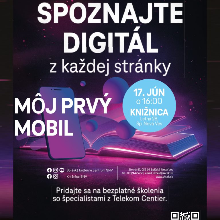 Digitálny región: Môj prvý mobil. Ako bezpečne a zodpovedne pripraviť dieťa na digitálny svet.