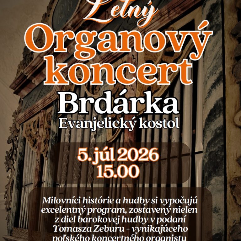 Hudba v čerešňovom raji: Letný organový koncert – organový recitál Tomasza Zeburu