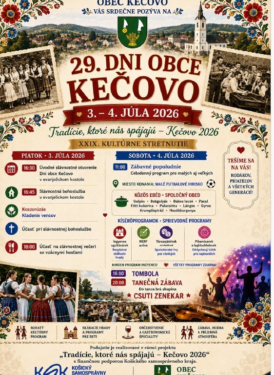 Tradície, ktoré nás spájajú – Kečovo 2026