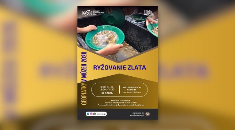 Múzejné Geopiatky pokračujú ryžovaním zlata