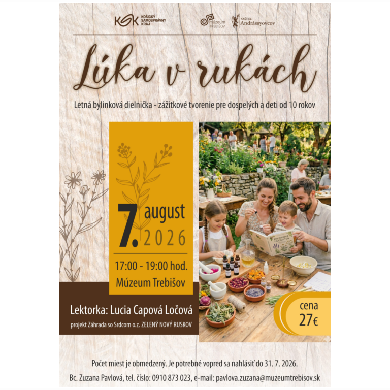 Lúka v rukách – letná bylinková dielnička – Zážitkový workshop