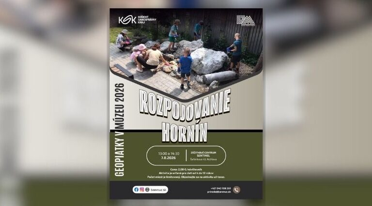Geopiatky v múzeu pokračujú rozpojovaním hornín