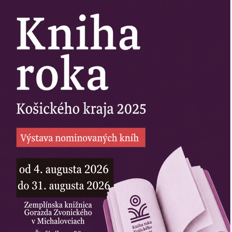 Kniha roka Košického kraja 2025 v Zemplínskej knižnici Gorazda Zvonického