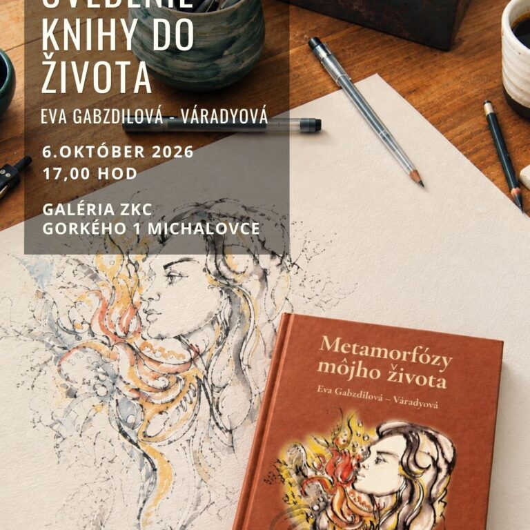 Uvedenie novej knihy – Metamorfózy môjho života