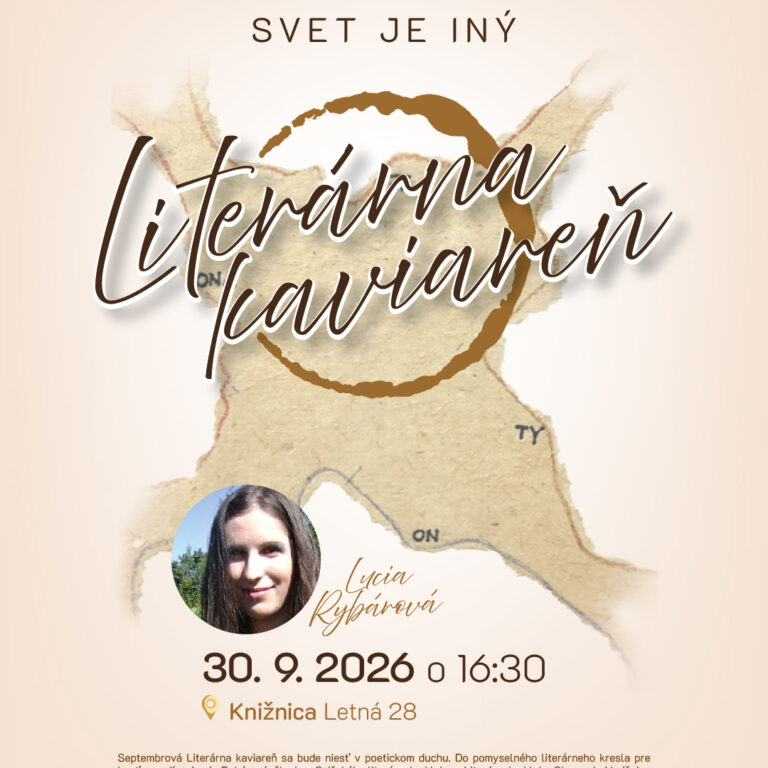 Literárna kaviareň: Lucia Rybárová