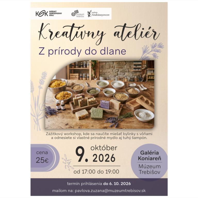 Z prírody do dlane tvorivý workshop plný vôní, bylín a prírodnej kozmetiky
