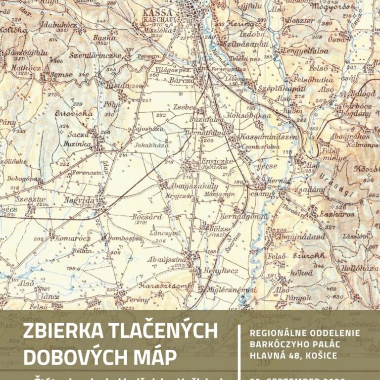 Zbierka tlačených dobových máp v ŠVK v Košiciach