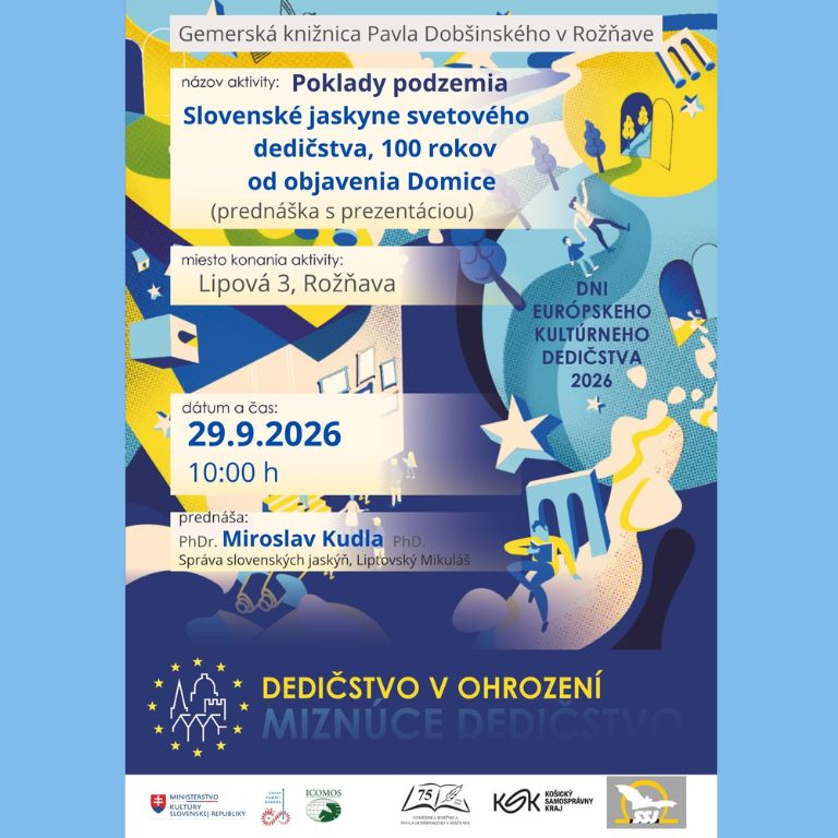 Poklady podzemia/ Slovenské jaskyne svetového dedičstva, 100 rokov od objavenia Domice