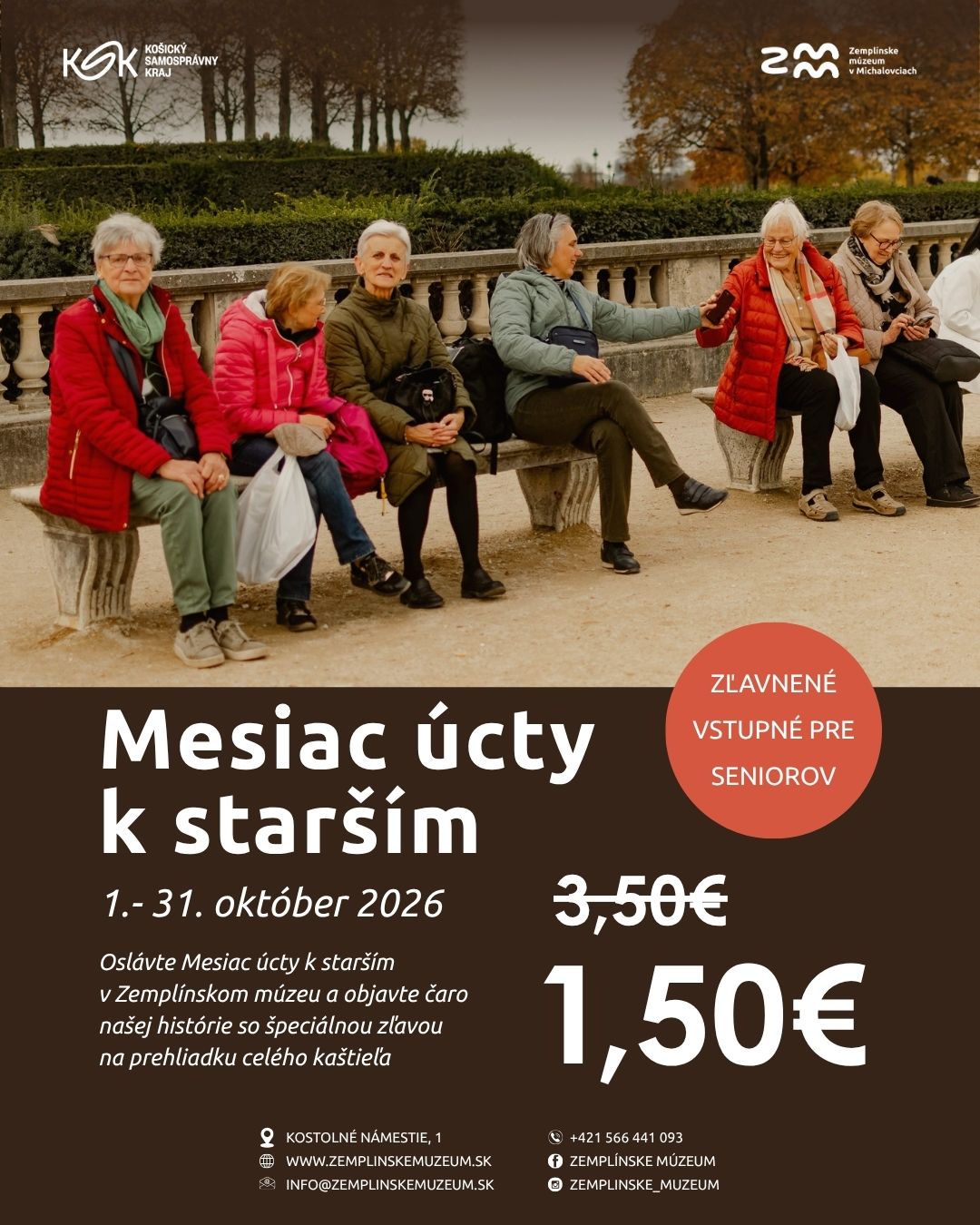 Plagát: Október- mesiac úcty k starším