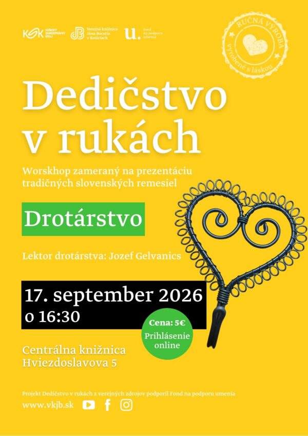 Plagát: Dedičstvo v rukách: Objavte čaro drotárstva
