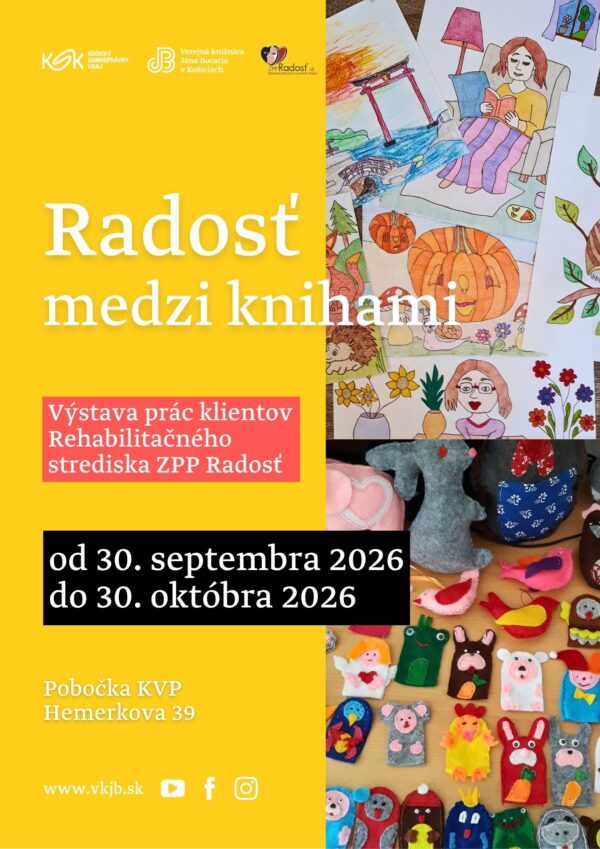 Plagát: Radosť medzi knihami – výstava