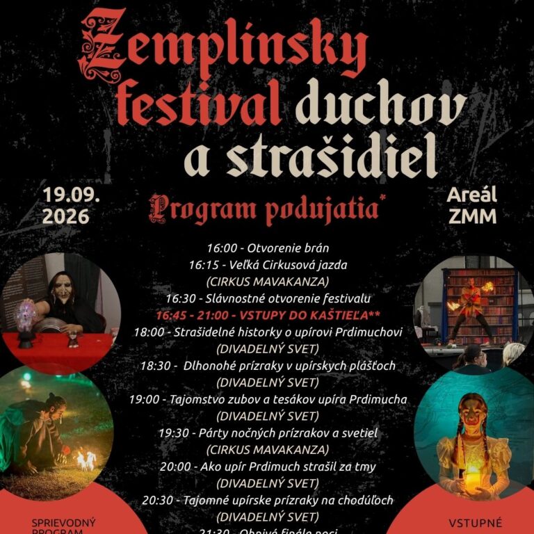 PROGRAM- Zemplínsky festival duchov a strašidiel