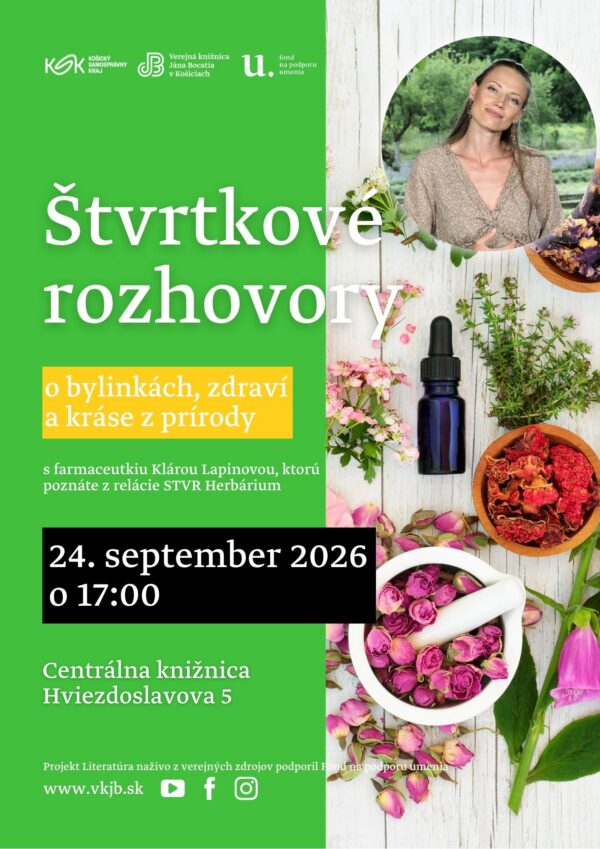 Plagát: Štvrtkové rozhovory o bylinkách, zdraví a kráse z prírody