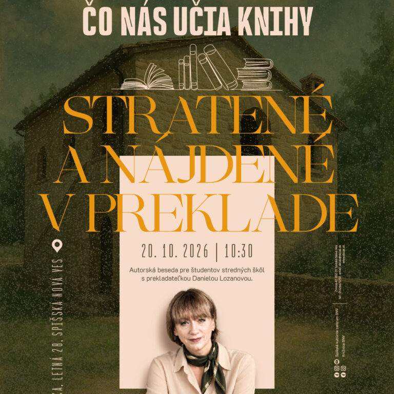 Čo nás učia knihy: Daniela Lozanová: Stratené a nájdené v preklade