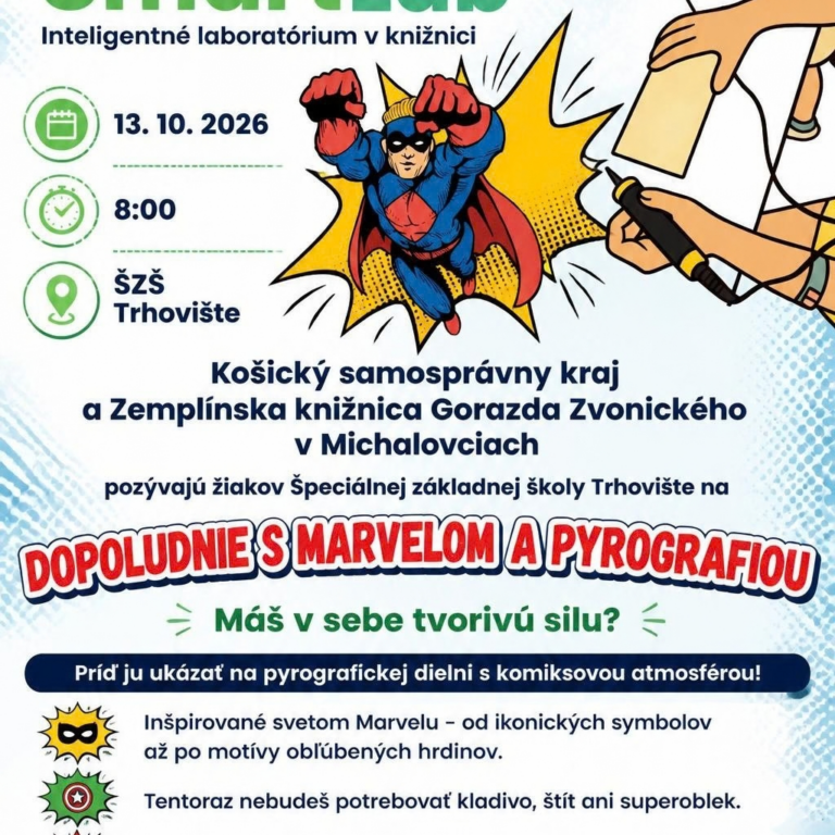 Dopoludnie s Marvelom a pyrografiou