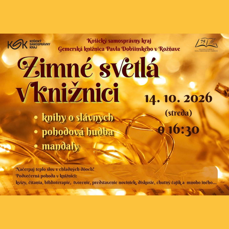 Zimné svetlá v knižnici