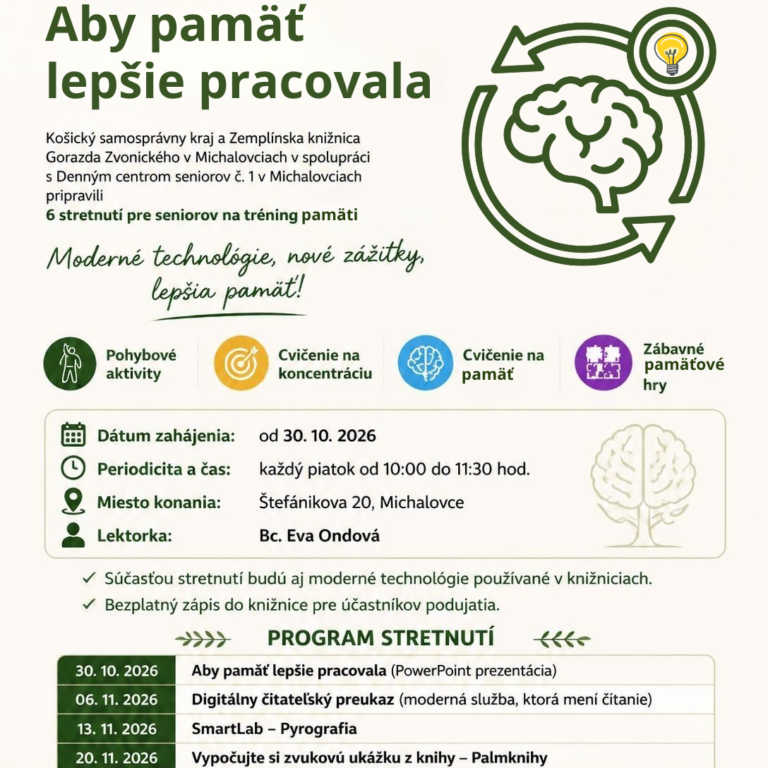 Aby pamäť lepšie pracovala