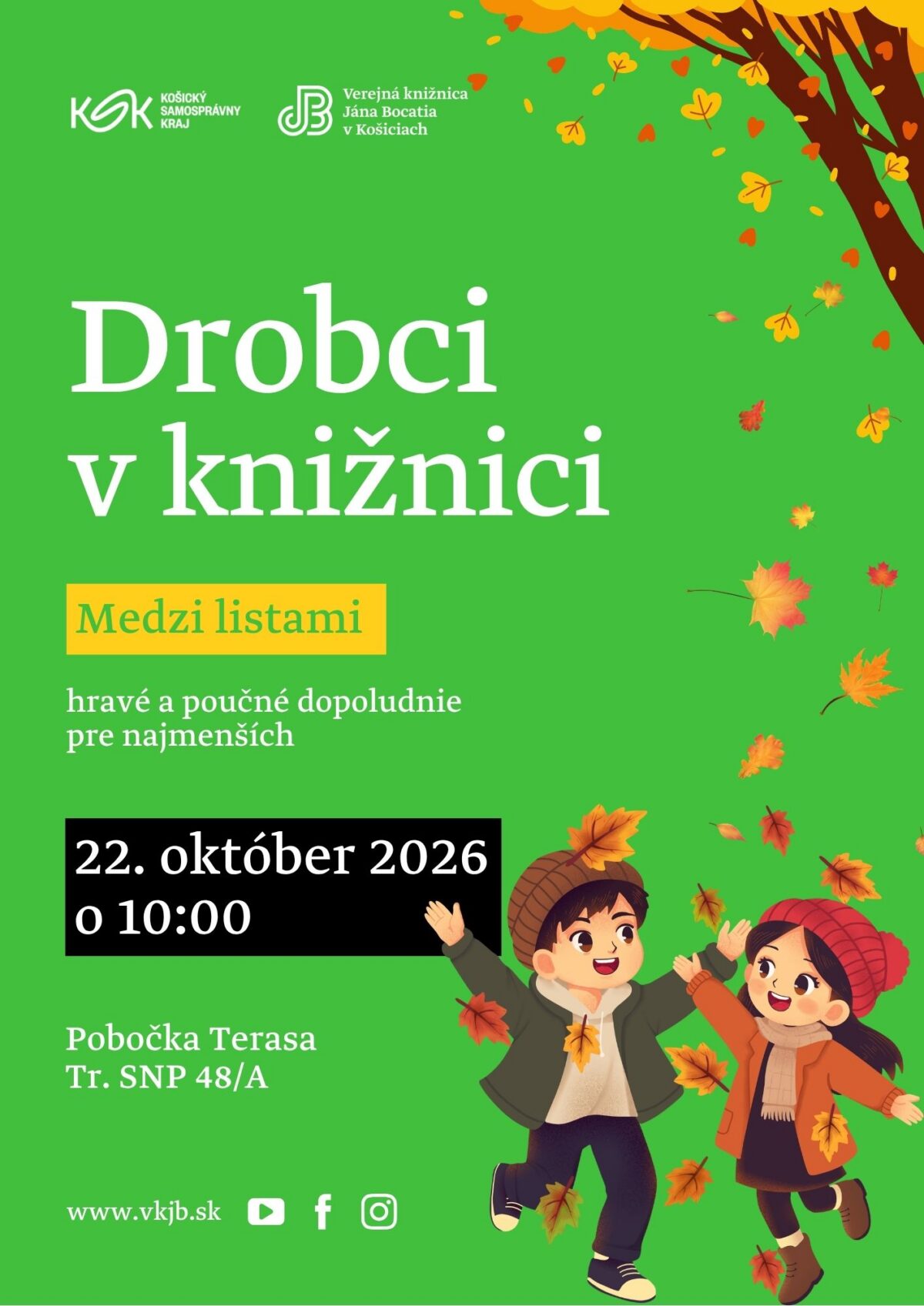 Foto: Drobci v knižnici – október