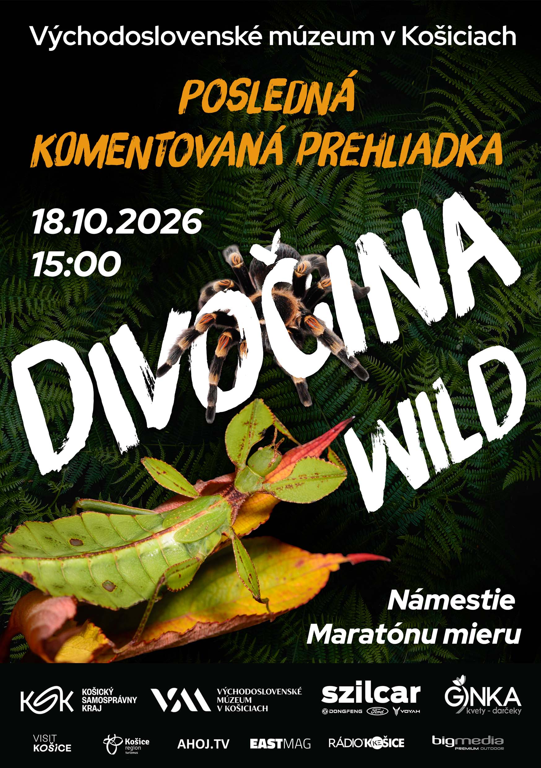 Plagát: Divočina – posledná zážitková komentovaná prehliadka