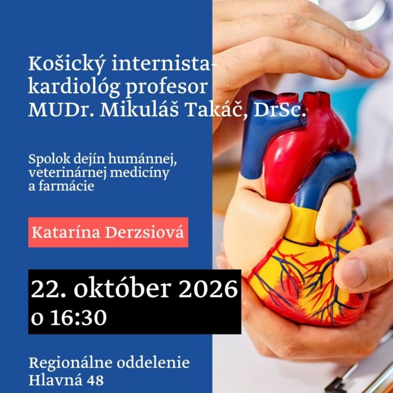 Košický internista-kardiológ profesor MUDr. Mikuláš Takáč, DrSc.